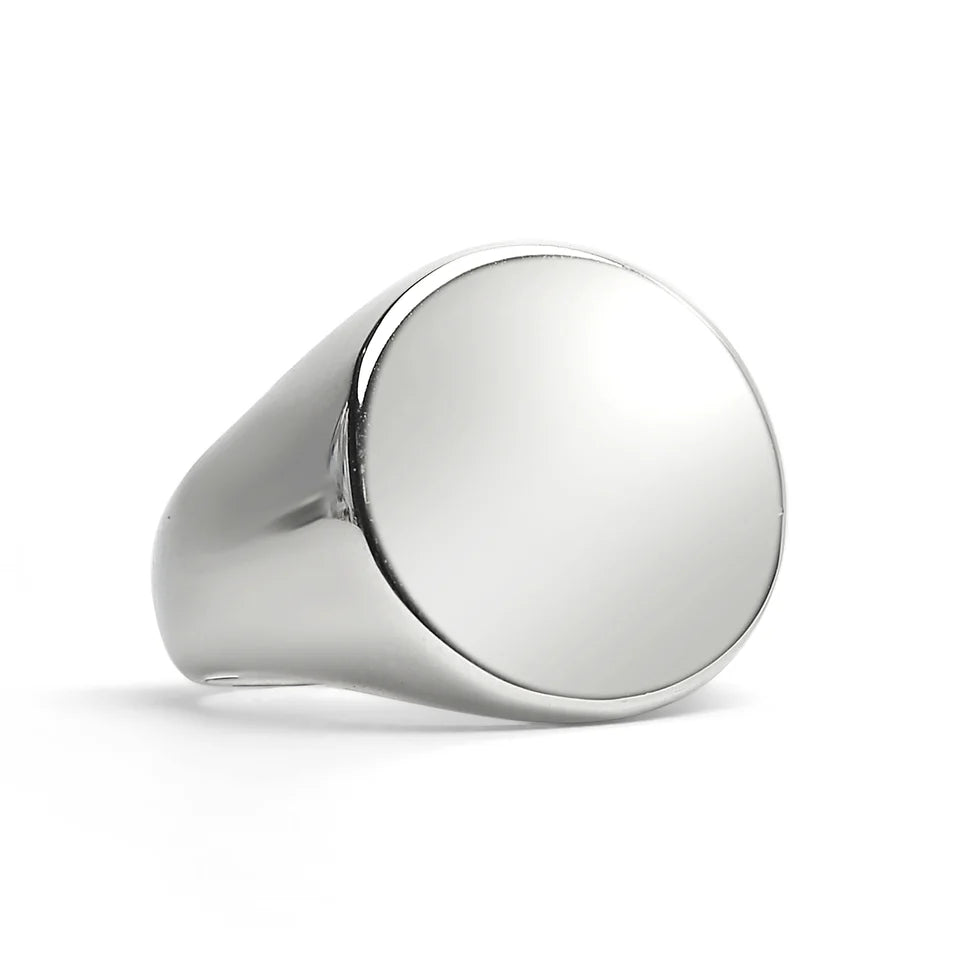 Personalizable Stainless Steel Signet Ring