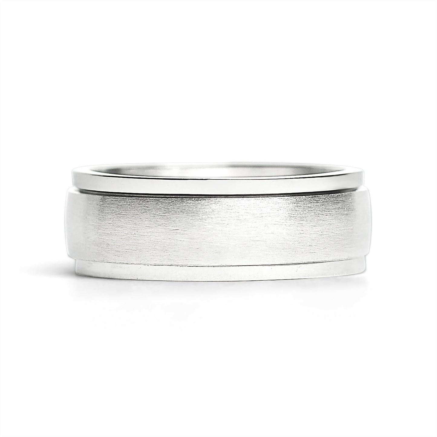Stainless Steel Brushed Spinner Center Ring / SRJ9001