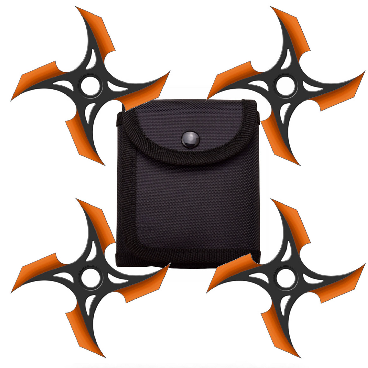 Customizable 4 Pc Set Four Point Display Ninja Stars