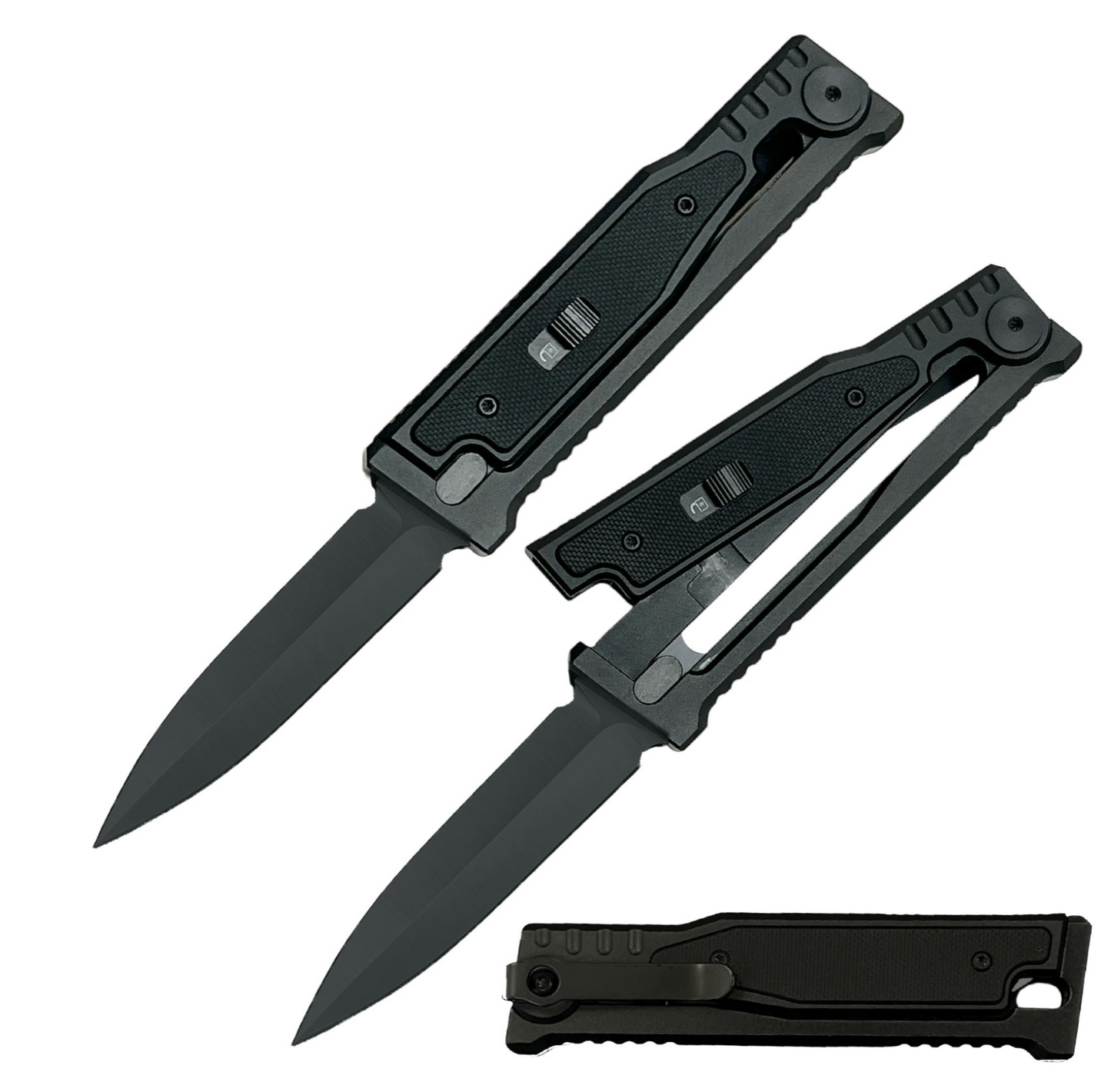 Customizable 7.75 Inch Dagger Edge Tool Gravity Cutlery Cnc 6061 Aircraft Alum. Handle