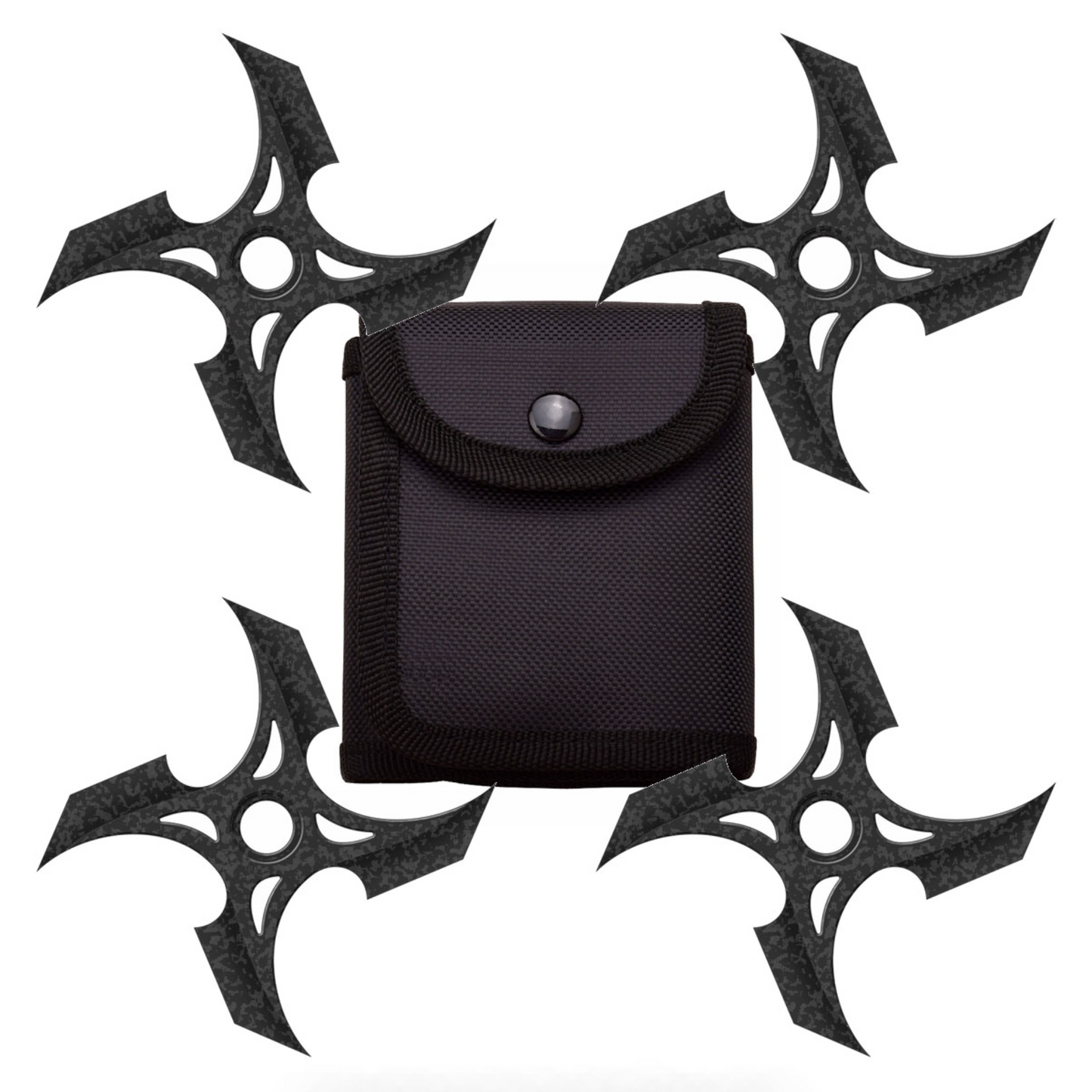 Customizable 4 Pc Set Four Point Display Ninja Stars