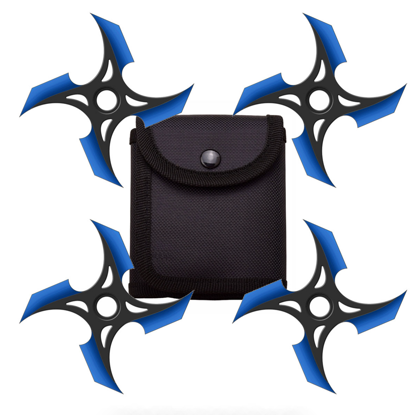 Customizable 4 Pc Set Four Point Display Ninja Stars