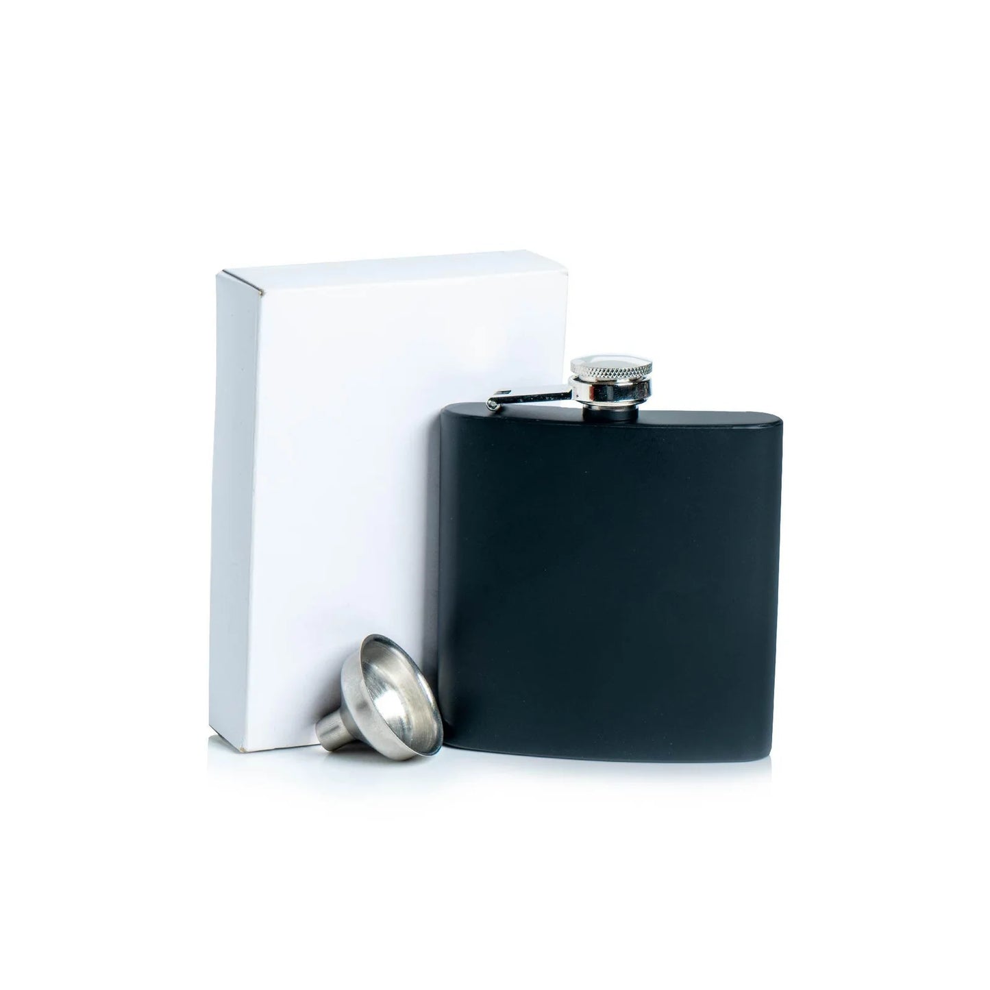 Customizable Stainless Steel Flask with Funnel