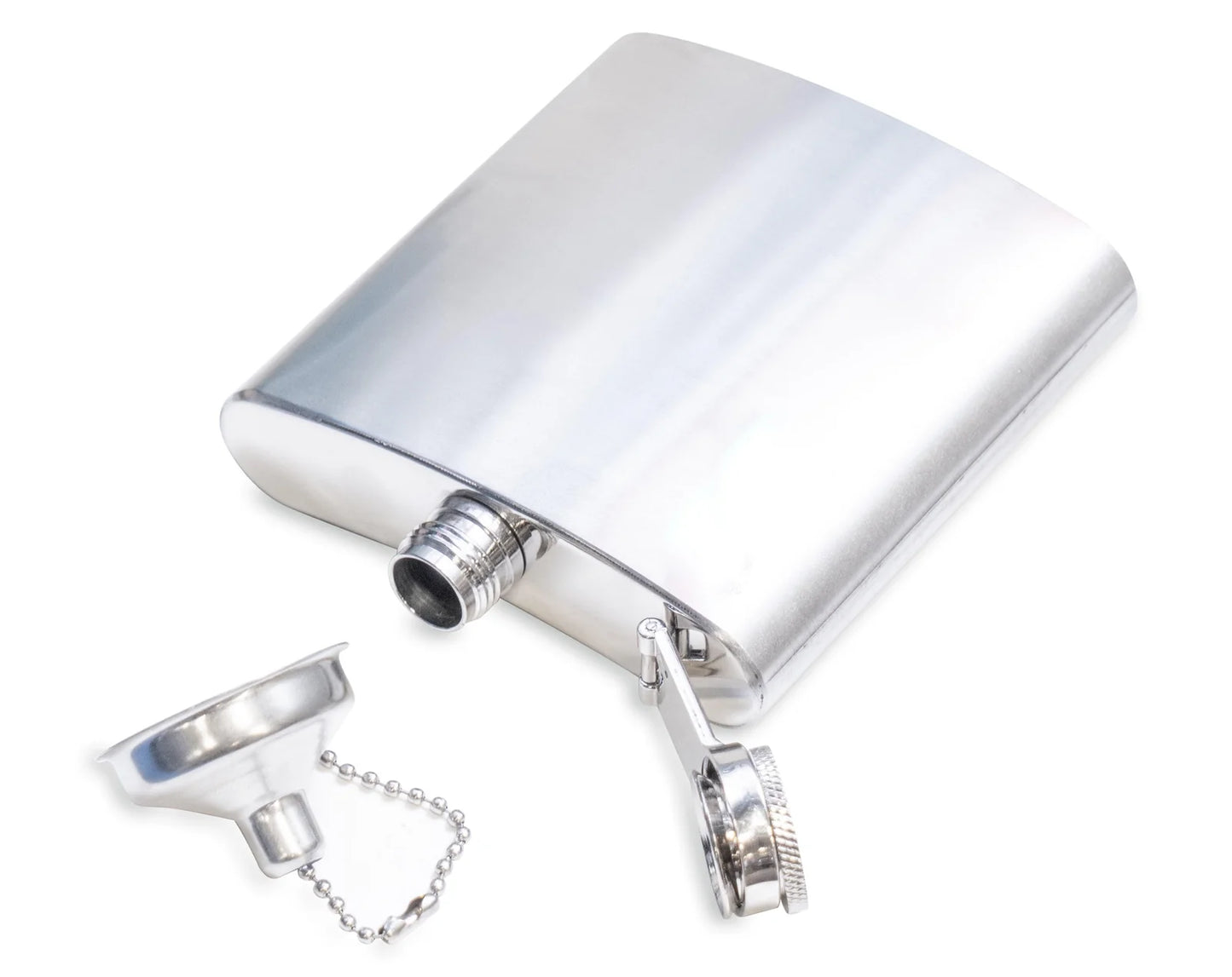 Customizable Stainless Steel Flask with Funnel