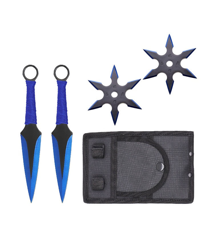 4 PC Ninja Throwing Knives Combo Star Shuriken Set