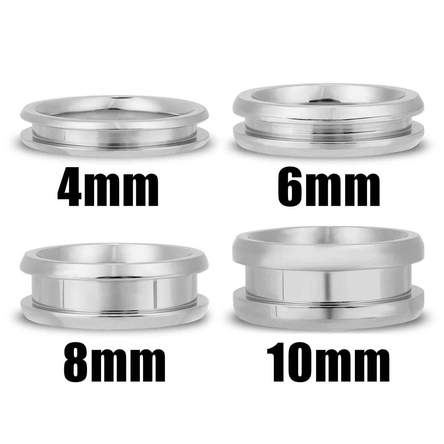 Stainless Steel Channel Inlay Ring Blank / CHA0002