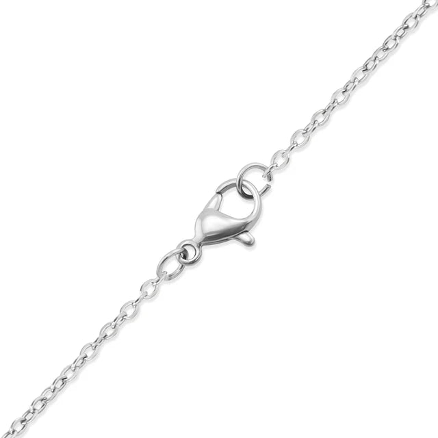 Personalizable Stainless Steel Blank Infinity Necklace
