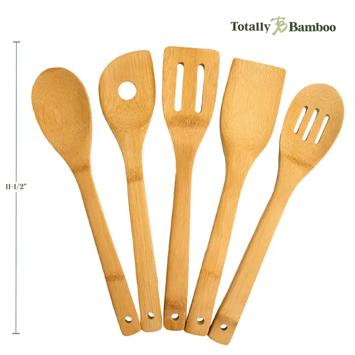 5-Piece Bamboo Cooking Utensil Set