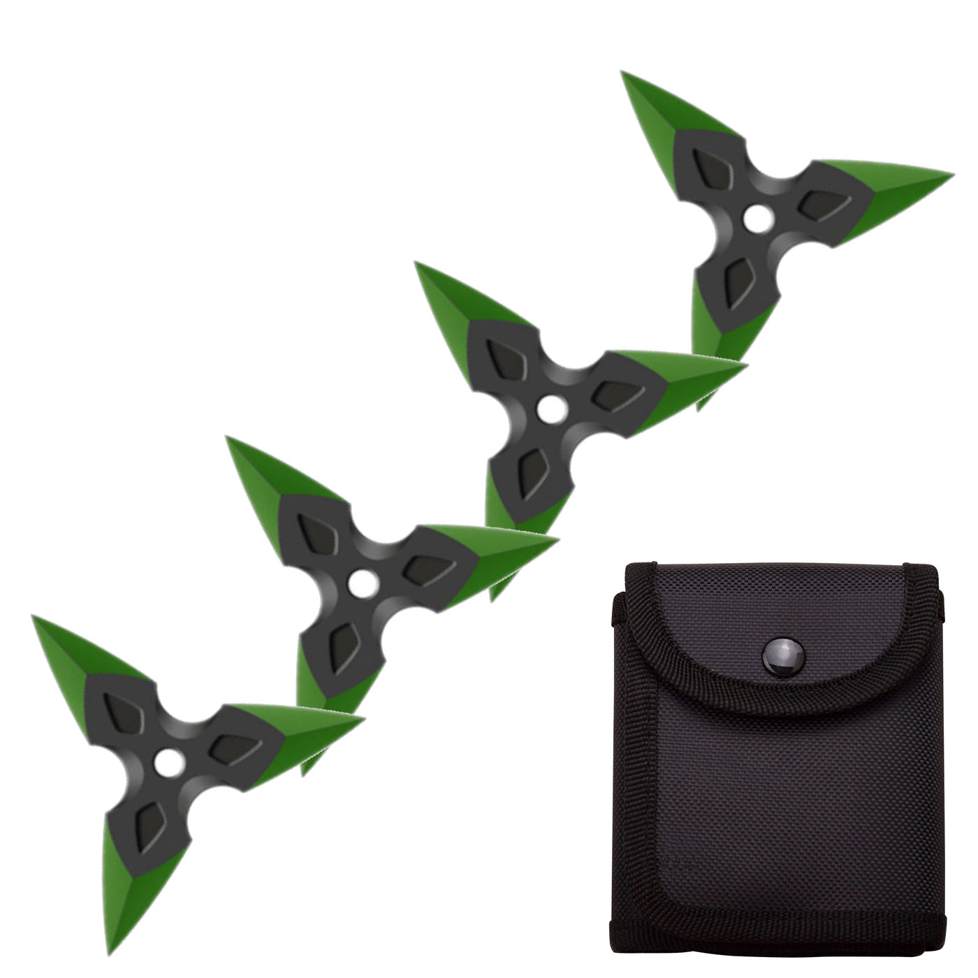 4 Pc Three-Pointed Triangle Throwing Ninja Stars Shuriken