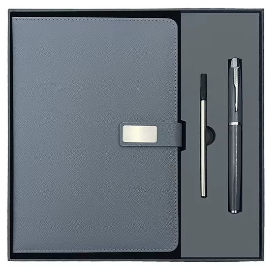 Wholesale Promotional Luxury Gift Items – A5 Leather Journal Customized Business Office Diary Corporate Gift Set With Pen