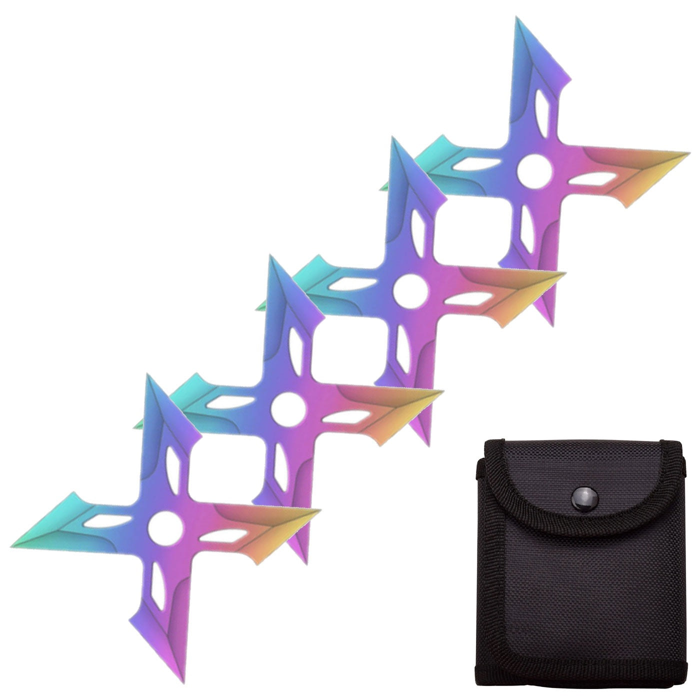 4 Pc Four-Pointed X Throwing Ninja Stars Shuriken