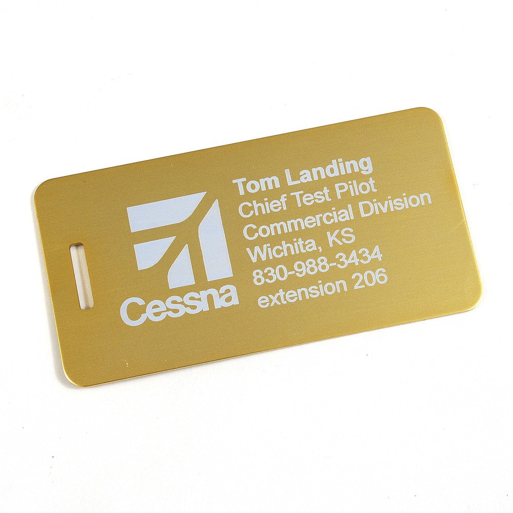 Customizable Anodized Luggage Tag