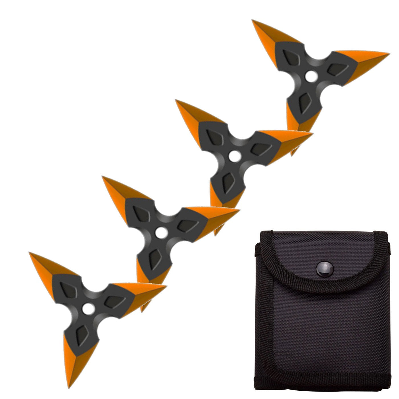 4 Pc Three-Pointed Triangle Throwing Ninja Stars Shuriken