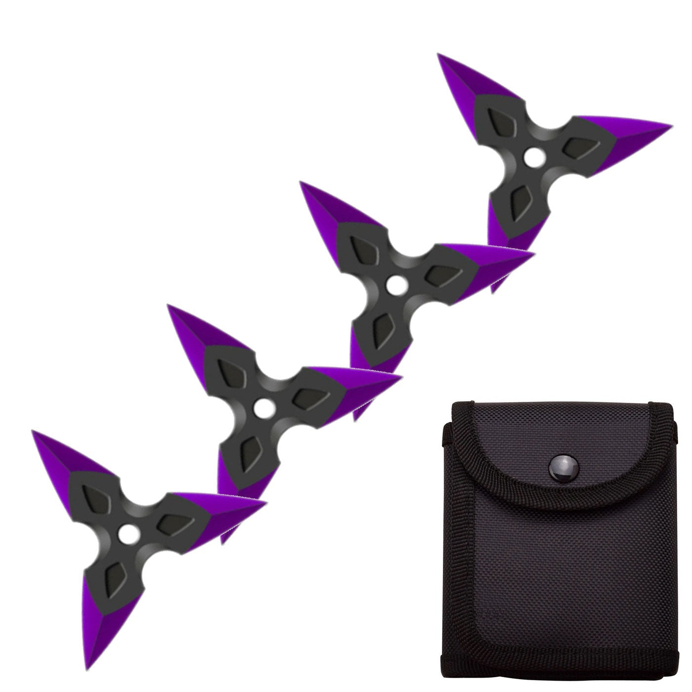 4 Pc Three-Pointed Triangle Throwing Ninja Stars Shuriken