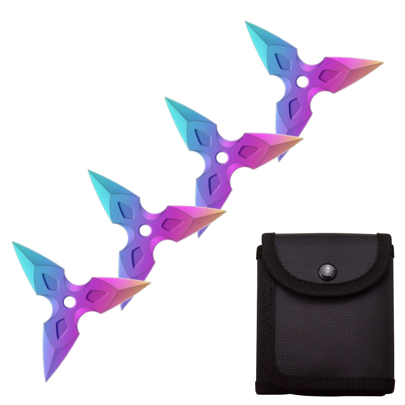 4 Pc Three-Pointed Triangle Throwing Ninja Stars Shuriken