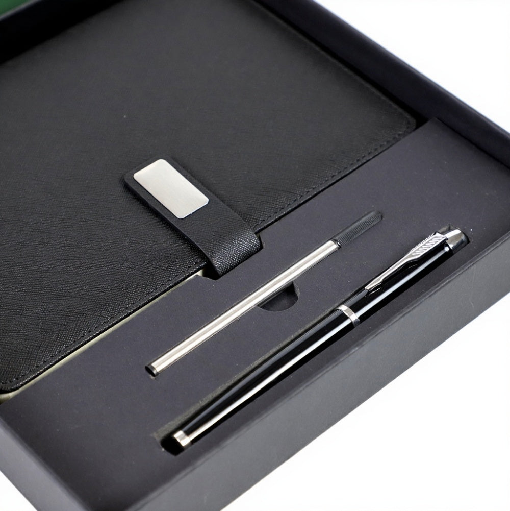 Wholesale Promotional Luxury Gift Items – A5 Leather Journal Customized Business Office Diary Corporate Gift Set With Pen