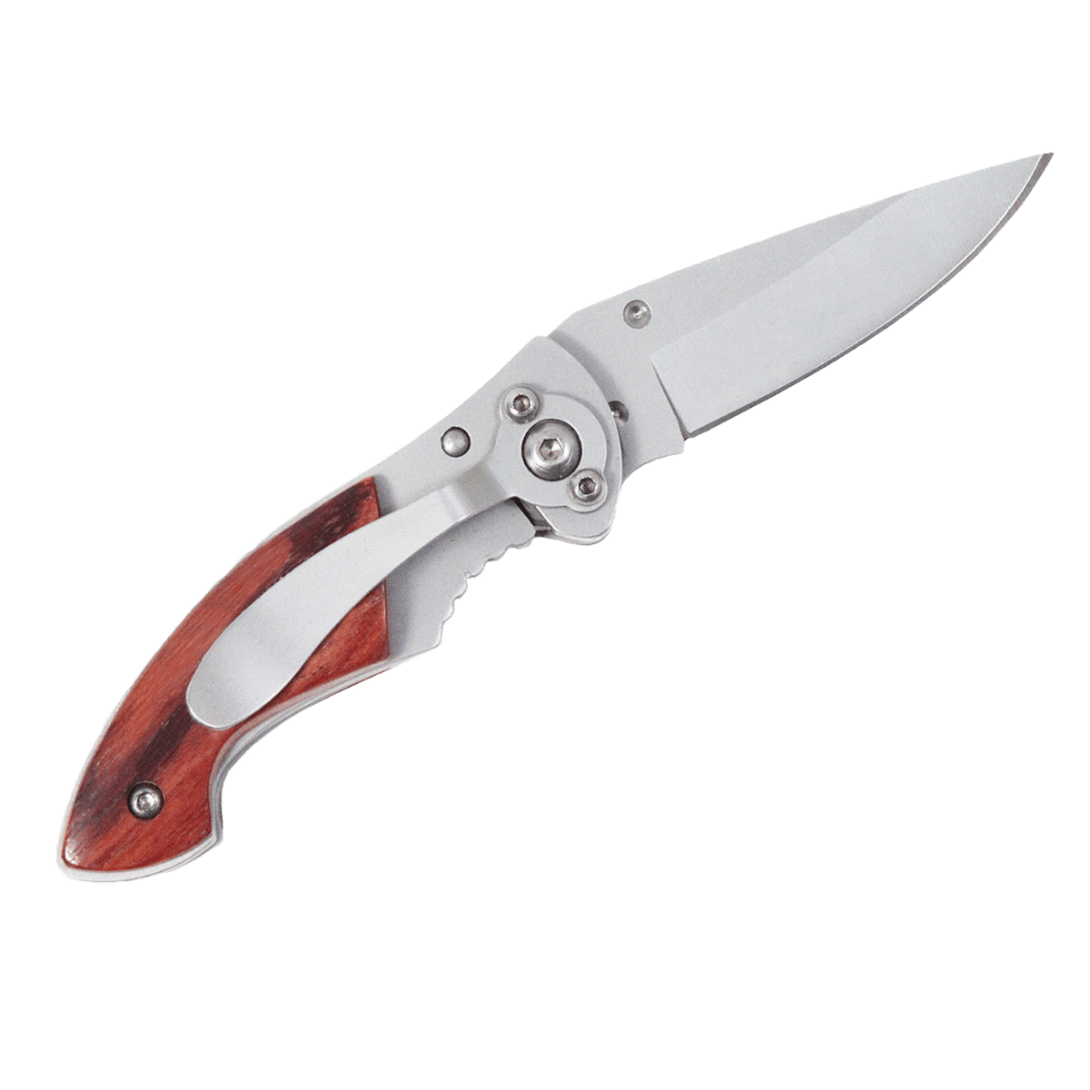 Customizable Mini Rosewood Cutlery With Clip
