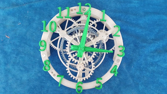 WALL CLOCK 3D PRINTED WITH RECYCLED FILAMENT