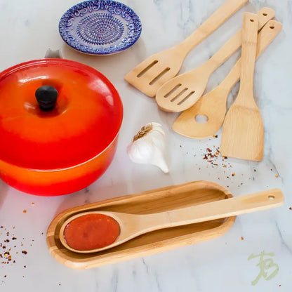5-Piece Bamboo Cooking Utensil Set