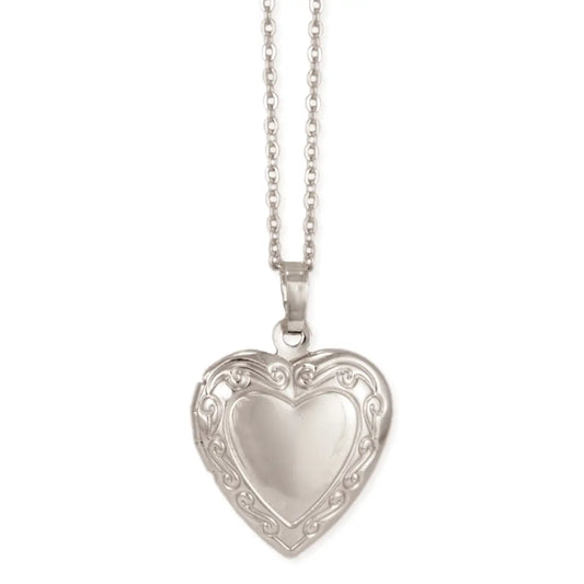 Customizable Heart Shaped Locket Necklace