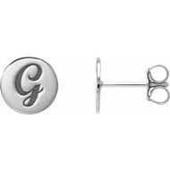 Engravable Disc Earrings