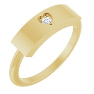 Engravable Heart Ring