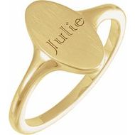 Oval Signet Ring
