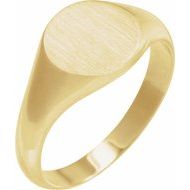 Round Signet Ring