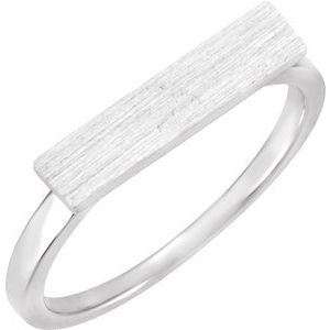 16x4 mm Rectangle Signet Ring