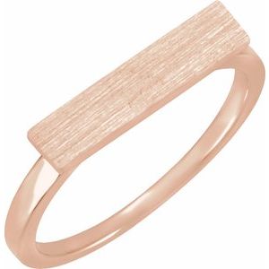 16x4 mm Rectangle Signet Ring
