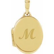 Engravable Oval Locket