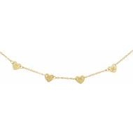 Engravable Family Heart Disc Necklace