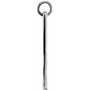Sterling Silver Be Posh�� Engravable Rectangle Pendant
