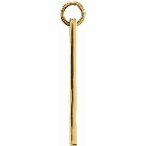 18K Yellow Gold Vermeil Be Posh�� Engravable Rectangle Pendant
