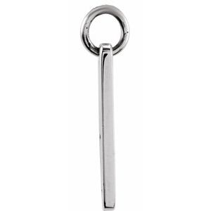 Sterling Silver Be Posh�� Engravable Rectangle Pendant