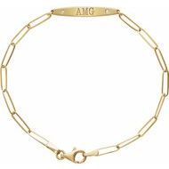 Engravable Curved Bar Bracelet