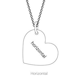 Sterling Silver Be Posh�� Engravable Heart Pendant