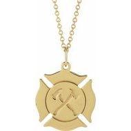 Engravable Fireman Necklace or Pendant