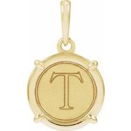 Engravable Round Pendant