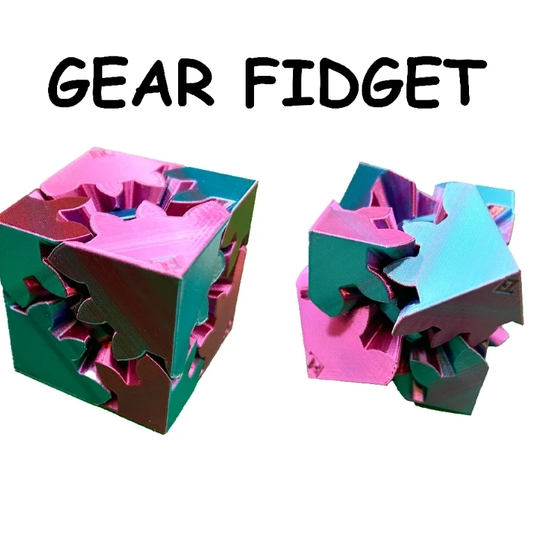 Gear fidget cube