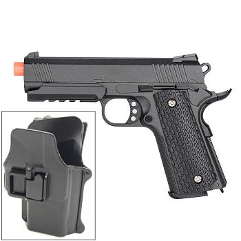 G25H 1911 Metal Airsoft Spring Pistol with Quick Release Holster