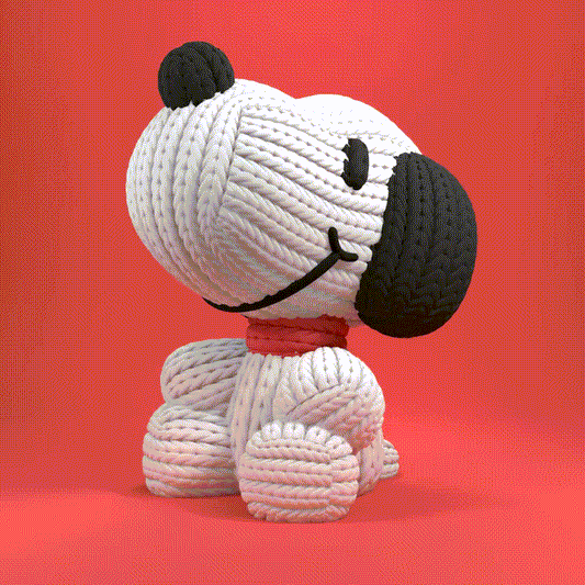 knitted Snoopy