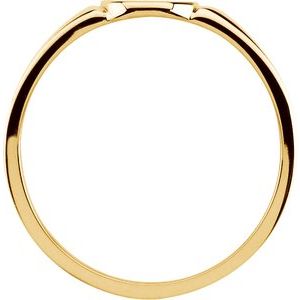 14K Yellow Gold Oval Signet Ring