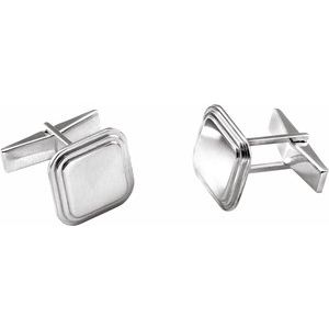 Sterling Silver Posh Mommy�� Engravable Cuff Links