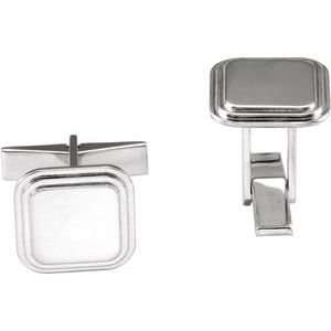 Sterling Silver Posh Mommy�� Engravable Cuff Links