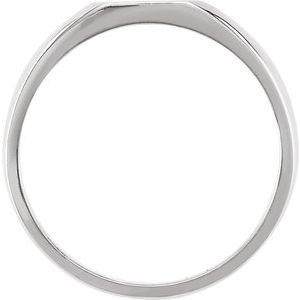 Sterling Silver 11 mm Square Signet Ring