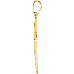 10K Yellow Gold Cross Pendant