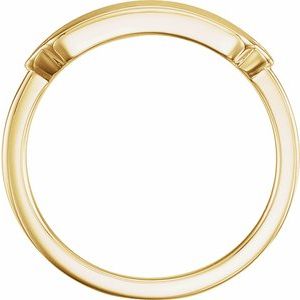 14K Yellow Gold 1.5 mm Round 18x5 mm Rectangle Signet Ring Mounting