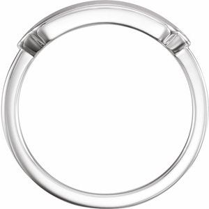 Sterling Silver 1.5 mm Round 18x5 mm Rectangle Signet Ring Mounting
