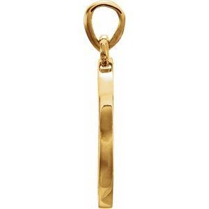 14K Yellow Gold 1/5 CTW Natural Diamond Engravable 16-18" Necklace